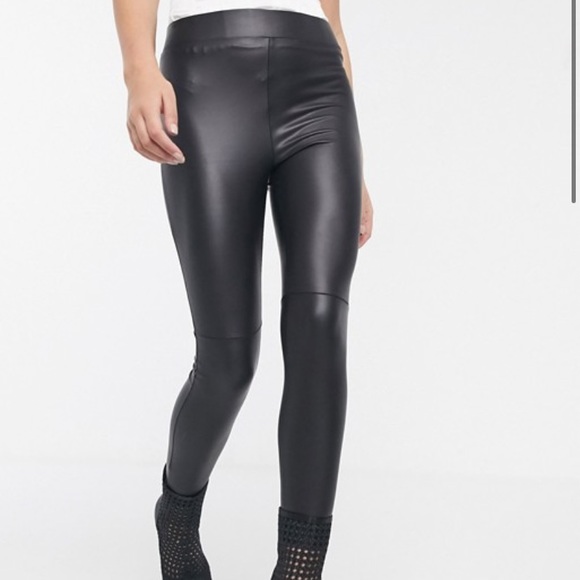 asos leather leggings